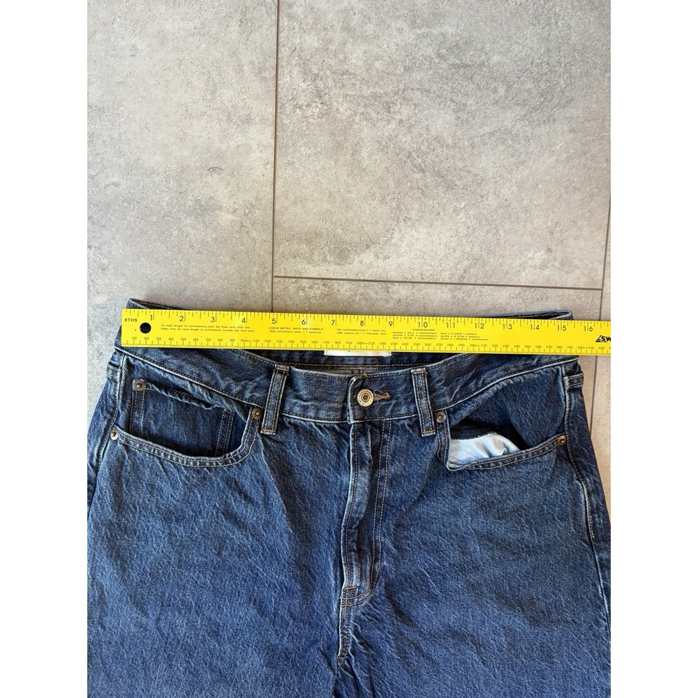Abercrombie & Fitch The Wide Leg High Rise Jeans Women's Size 30 Dark Wash Denim - Picture 5 of 7
